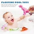 thumbnail image 4 of 6 Pcs Dinosaur Bath Toys for Toddlers, No Hole No Mold Baby Bath Toys with Storage Box, Dinosaur Bathtub Toys for Infants Kids Ages 3-8, Silicone Pool Toys Easter Gifts Birthday Baby Toy Gift, 4 of 7