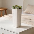 thumbnail image 7 of Diceymbol Tall Square Flower Pot 8 Inch White Small Planter for Indoor Outdoor Desk Shelf Balcony Plants, 7 of 7