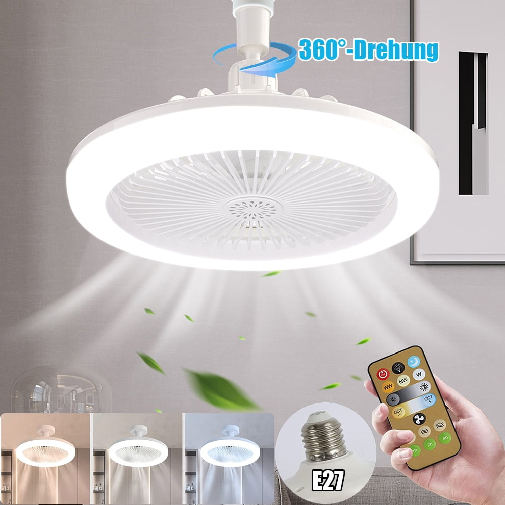 1 Piece Screw in Ceiling Fan in Light Socket E26 30W Dimmable Socket