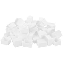 CTIRCHIU 50 Pcs Plastic Paint Half Pans Mini Square Palette for Watercolor Art Projects and Painting Supplies