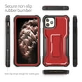 thumbnail image 7 of ExoGuard For iPhone 11 Pro Max Case, Phone Case with Screen Protector and Kickstand (Red), 7 of 7
