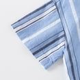 thumbnail image 5 of Boys T Shirts 10-12 Striped Print Short Sleeve T Shirts Button Down Comfortable Funny Tees T Shirts for Boys and Girls Blue,12-18 Months, 5 of 5