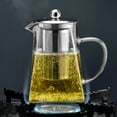 HNGMEI High Quality Heat Resistant Office Glass Teapot for Chinese Kung