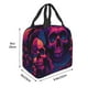 thumbnail image 3 of Easygdp Purple-Red Skull Bolsa Térmica Premium - Tela Oxford Impermeable, Gran Capacidad, Bolsillo Frontal, Unisex para Trabajo, Escuela, Actividades al Aire Libre y Picnics, 3 of 8