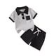 thumbnail image 1 of Niños Lugar Niños Pantalones Estilo de Dos Piezas de Cuello Redondo Suéter Conjunto con Bowtie Detalle de la Moda, Top Suave Y Pantalones Casuales para Bebés Niñas Trajes Diarios, 1 of 8