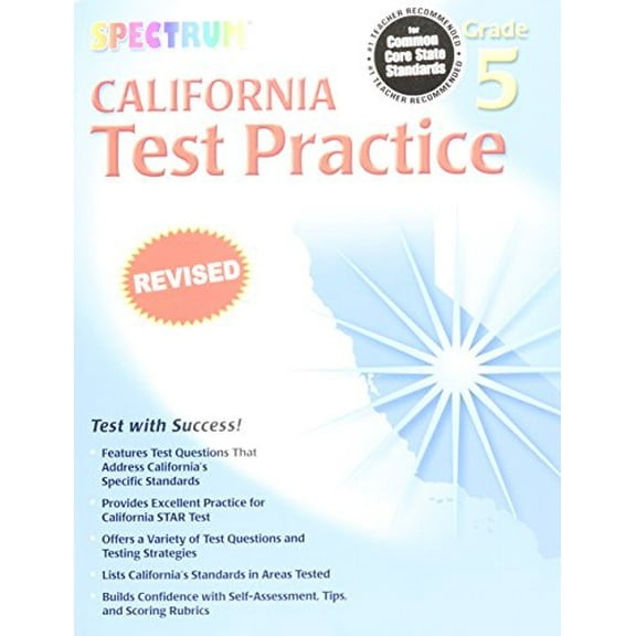 Pre-Owned California Test Practice: Grade 5 (Spectrum) Paperback