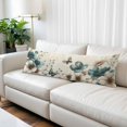 thumbnail image 3 of Teal Tulips Body Pillow Cover 20x54, Vintage Farmhosue Turquoise Floral Butterflies Decorative Pillowcase with Zipper, Microfiber Pillow Protector, Soft Breathable Long Lumbar Pillowcases for Women, 3 of 9