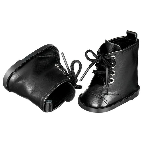FRCOLOR 1 Pair of Miniature Doll Dressing Boots PU Shoes for 18 inch Dolls