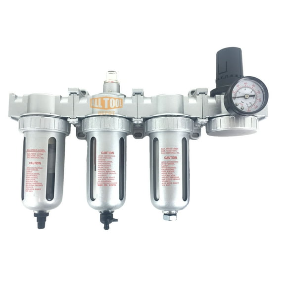 3/8" NPT MID FLOW 4 Stages Filter Coalescing Desiccant Dryer Regulator System (AUTO DRAIN)