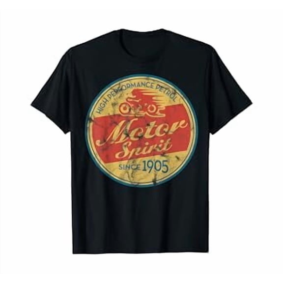 Vintage Motorcycle T-shirt(distressed shirts women & men)