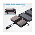 thumbnail image 4 of Cargador de panel solar plegable PENGJJMXG 5 V 2,1 A USB mochila de campamento, 4 of 5
