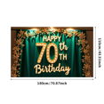 thumbnail image 6 of Glistening 70th Birthday Banner with Star Elements Background Backdrop Party Supplies Photography Props Birthday Decoration Event Decor Happy Birthday Celebration Party Decorations, 6 of 7