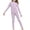 Purple, variant on Loopsun Girls Long Sleeve Round Neck Shirts with and Pants Thermal Loungewear Outfit Beige, 14-15 Years