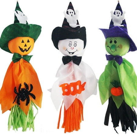 

Halloween Ghost Pumpkin Pendant Wall Decor for Outdoor Indoor Garden Lawn