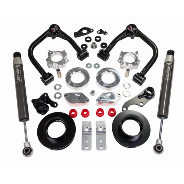 ReadyLIFT Lift Kit Suspension 69-54320 SST Series; 3 Inch Front Lift; 2 Inch Rear Lift; Black Components/Gray Shock Absorbers