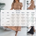 thumbnail image 3 of Staron Summer Dresses for Women Casual Solid Color Belted Waist Round Neck Short Sleeve Mid-Length Loose Fit Relaxed Lounge Dress, Khaki XL, 3 of 7