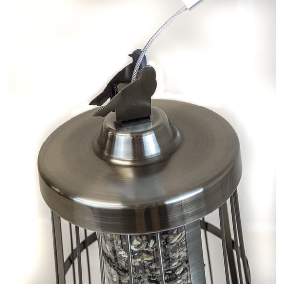 HomeStock Antique Ambiance Bird Feeder in Nickel