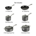 thumbnail image 3 of Tramontina OnyxPro 10-Piece Hard Anodized Nonstick Cookware Set, Tubular, Oven-Safe, 3 of 11