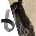 thumbnail image 3 of Peluca de cabello liso natural, pieza de cabello colorida sin rastro, extensión de clip para cabello. Conjunto B, 3 of 8
