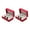 Red, variant on 2 Pcs Premium PU Watch Storage Solutions Dustproof Design Easy Assembly