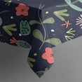 thumbnail image 4 of Pioneer Flower Floral Print Pattern Rectangle Tablecloth 60"x120",Waterproof Polyester Rectangle Table Cloth, Wipeable Spillproof Polyester Tablecloth for Dining, Camping, Indoor and Outdoor, 4 of 6