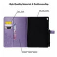 thumbnail image 4 of Dteck Folio Case For iPad Pro 9.7 inch, Lightweight Embossed Butterfly PU Leather Flip Stand Case Cover with Card/Stlylus Holder,Purple, 4 of 7