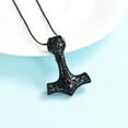 thumbnail image 3 of Mjolnir Thors Hammer Urn Necklace for Ashes for Men Celtic Nordic Viking Cremation Jewelry for Women Keepsake Memorial Ashes Pendant, 3 of 5