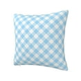 thumbnail image 2 of YFYANG Square Decorative Throw Pillow Case (Without Pillow Insert), Blue Vintage Plaid Texture Bedroom Sofa Car Cushion Cover, 26"x26", 2 of 9