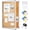 Yellow, variant on 36 x 24 Inch Enclosed Bulletin Board with Locking Door Fabric Cork Outdoor Bulletin Board Lockable Display Case, Tamperproof Aluminum Frame Noticeboard Wall-Mounted for School, Office