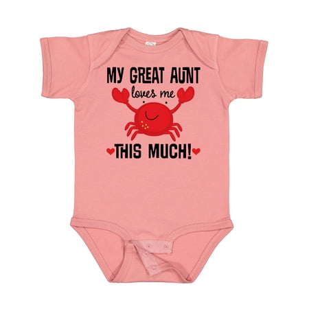 

Inktastic My Great Aunt Loves Me Gift Baby Boy or Baby Girl Bodysuit