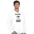 thumbnail image 3 of Funny Nobody Cares Binoculars Joke Unisex Fleece Graphic Zip Up Hoodie Brisco Brands 2X, 3 of 6
