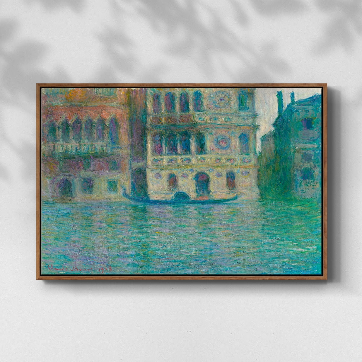 Vintage Landscape-CL By Wexford Home Framed in Walnut Wood Gallery Wrapped Canvas 25 in. x 37 in.