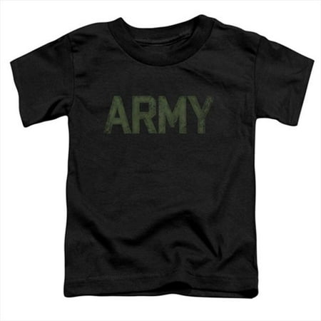 

Army - Short Sleeve Toddler Tee- Black - Large 4T