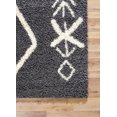 thumbnail image 4 of A2Z Rug Moderne & Traditionnel Marocain 5534 Gris Foncé Shaggy Zone Tapis, 4 of 7