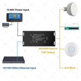 thumbnail image 5 of Inyector PoE Gigabit Convertidor de PoE de 12 V a 24 V para conversiones solares Entrada de 12-60 V Salida PoE pasiva de 24 V para, 5 of 5