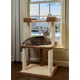 thumbnail image 3 of Armarkat Cat Tree for Large Cats, 41" Real Wood Cat Tower with Scratching Posts & Plush Perches, Multi-Level Activity Center with Condo, Coffee Brown (Model B4120), 3 of 15
