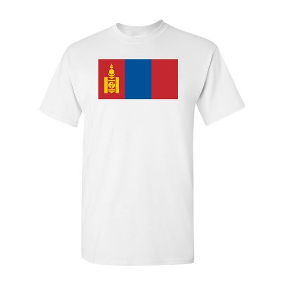 Mongolia Country Flag Adult DT T-Shirt Tee