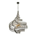 thumbnail image 3 of Varaluz Flow 6-Lt Twist Pendant - Matte Black/French Gold, 3 of 4