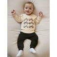 thumbnail image 5 of Kids Toddler Baby Boy 2Pcs Fall Outfit Long Sleeve Motorcycle Print Sweatshirt +Trousers Set Toddler Clothes, 5 of 8