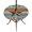 Blue Brown Beige, variant on Round Outdoor Tablecloth with Umbrella Hole and Zipper, Western Texas Star Retro Tablecloth with Elastic Waterproof, Vintage Farmhouse Green Brown Wooden Patio Table Covers for 36" - 44" Pool Tables