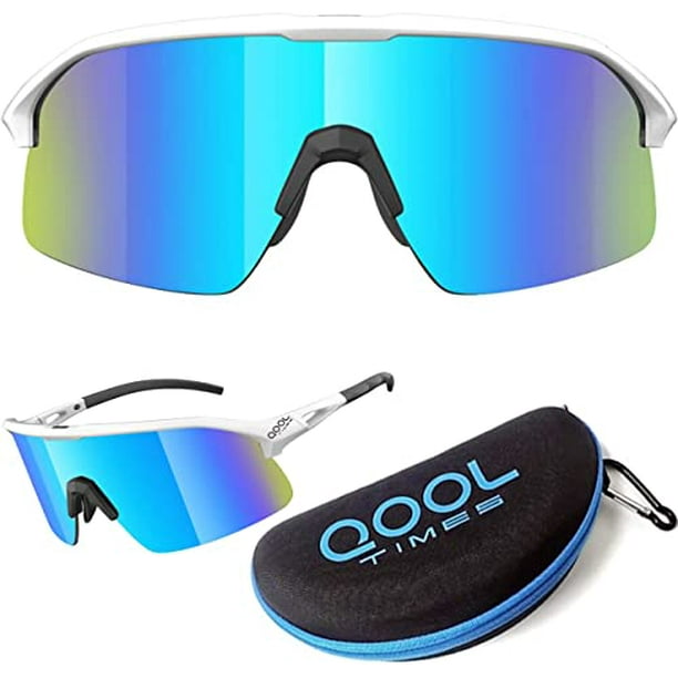 QoolTimes Polarized oakley sutro lite shield warp around Cycling Sunglasses  Men Women Baseball ski Triathlon Volleyball Running