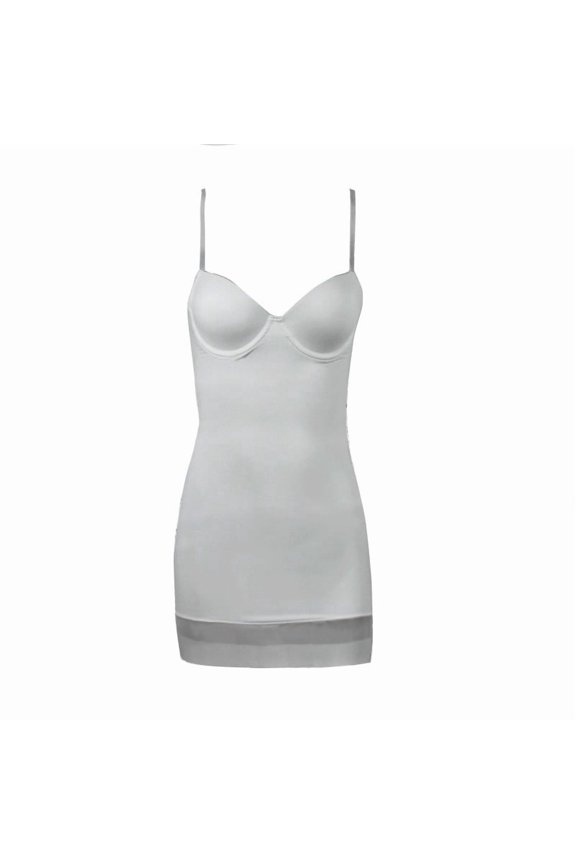 Women's Fashion Control Slips Slim Petticoat Under Dress Ropa Sexy Intimate Clothes Women's Underskirt Podobnik Under Dress (Grey,S)