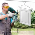 thumbnail image 4 of 20 Pack Cabinet Door Painting Drying Rack,304 Stainless Steel Door Painting Stand with 100 Pcs Zinc Plated Metal Screw-in Hooks,Cabinet Door Hangers,Art Drying Brackets for Classroom (120), 4 of 7