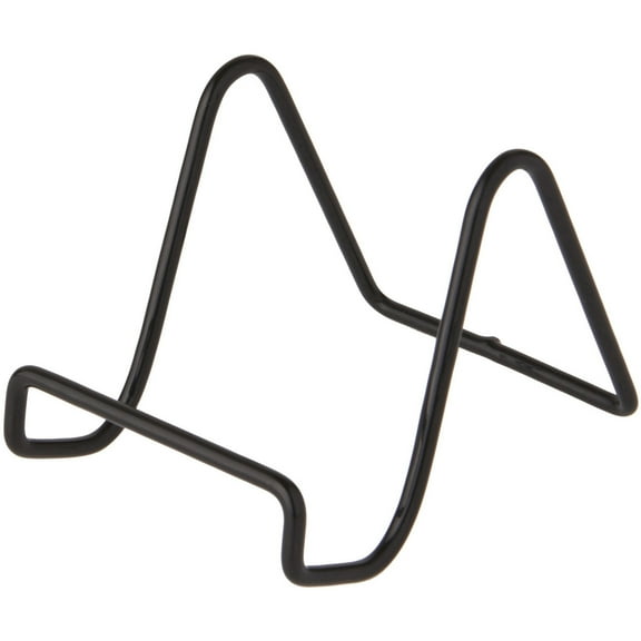 Bard's Vinyl Covered Black Wire Easel Stand, 3" H x 3" W x 4.5" D, Pack of 6