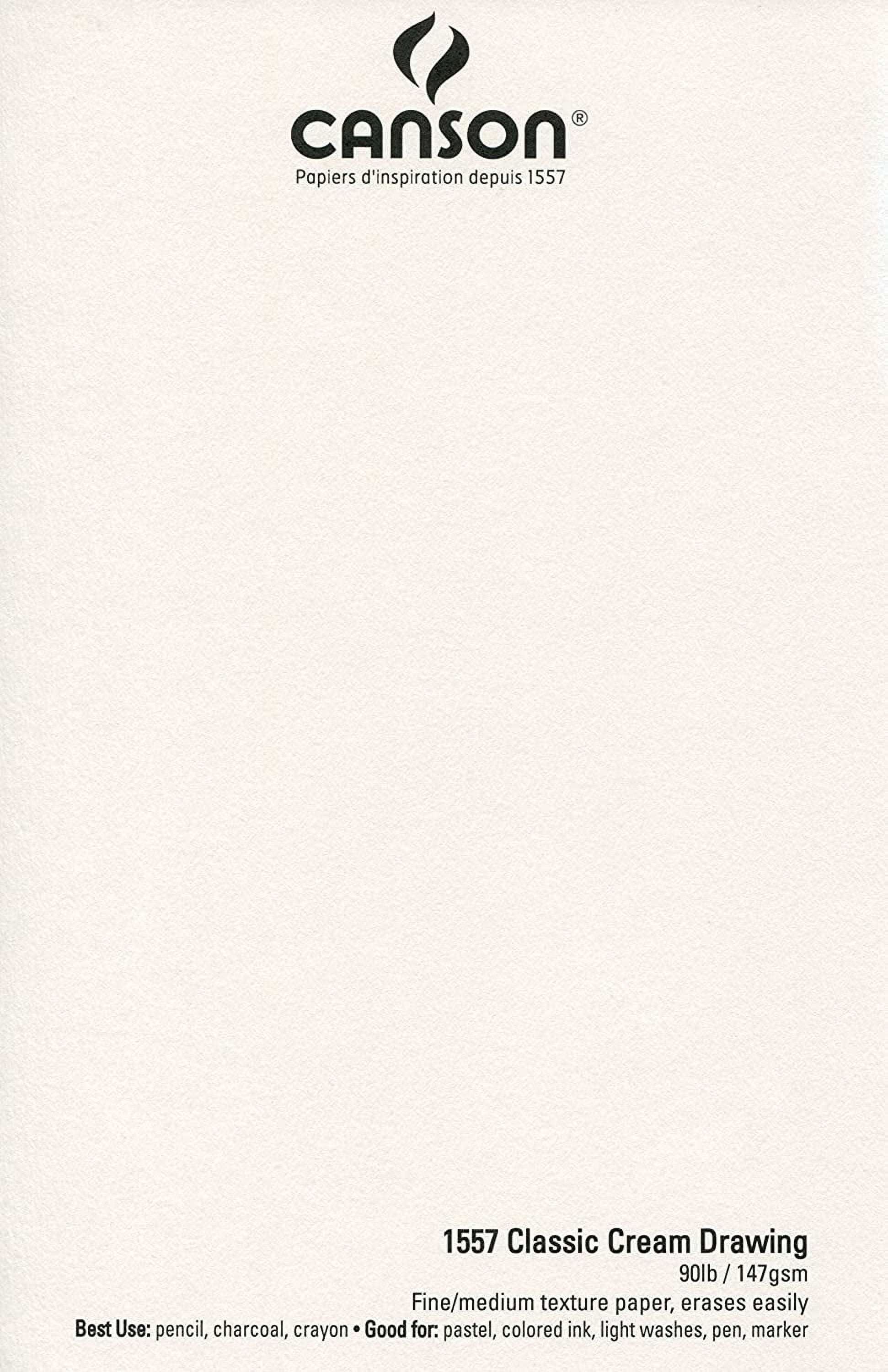 Canson Artist Series Classic Cream Drawing Pad, 14in x 17in, 24 Sheets/Pad