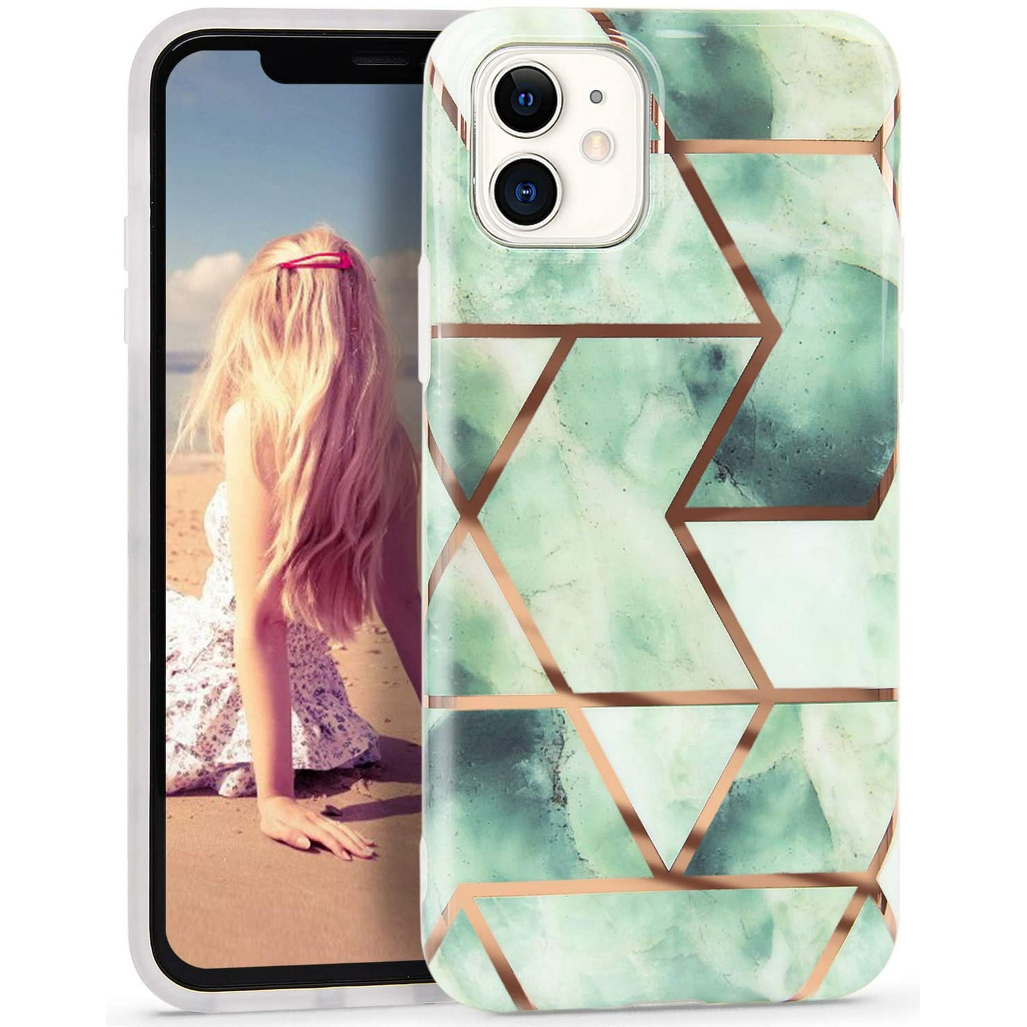 Case For Iphone 11 Glitter Marble Soft Silicone Phone Case Stone