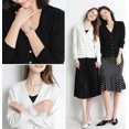 thumbnail image 4 of Sueter Mujer Moda Sweater Dama Abierto Botones Abrigo Ligero LOLE  Sueter, 4 of 7