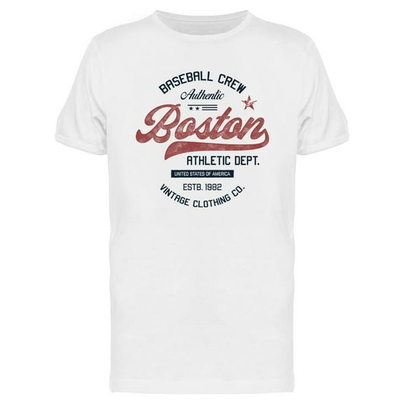Boston Baseball T-Shirt Men -Image by Shutterstock, Male 3X-Large