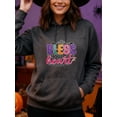 thumbnail image 4 of Christian Blessed Hoodie for Men Women, Faith Pullover Hooded Sweatshirt, Cozy Cotton Poly Blend, Inspirational Casual Outfit, 4 of 5