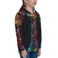 thumbnail image 5 of Kdxio Neon Psychedelic Giraffe Pattern Kids Boys Girls Zip Up Hoodie 3D Printed Hooded Sweatshirt Hoody Coat with Pocket 7-12 Y-Small, 5 of 6